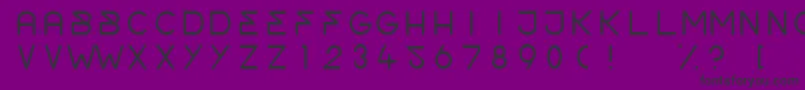 フォントOrderLight – 紫の背景に黒い文字