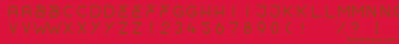 Czcionka OrderLight – brązowe czcionki na czerwonym tle
