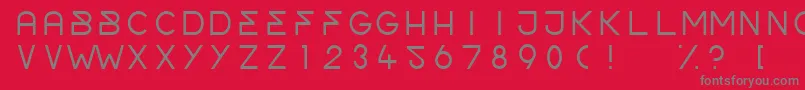 OrderLight Font – Gray Fonts on Red Background