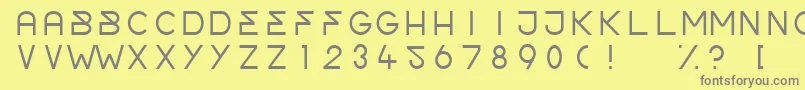 OrderLight Font – Gray Fonts on Yellow Background