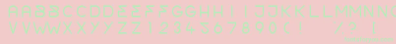 OrderLight Font – Green Fonts on Pink Background