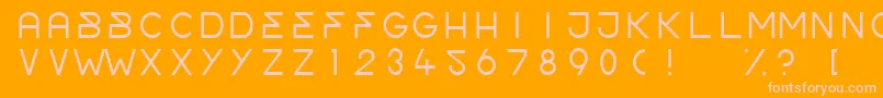 OrderLight Font – Pink Fonts on Orange Background