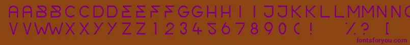 OrderLight Font – Purple Fonts on Brown Background