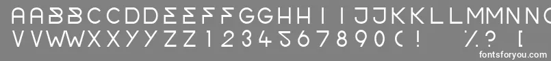 フォントOrderLight – 灰色の背景に白い文字