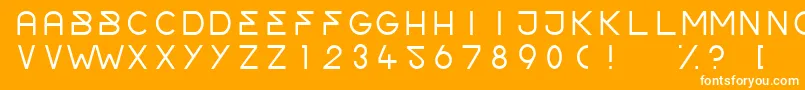 OrderLight Font – White Fonts on Orange Background