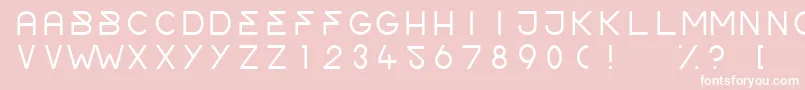 OrderLight Font – White Fonts on Pink Background