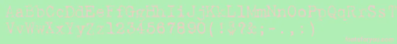 FuckedOlympiaJ Font – Pink Fonts on Green Background