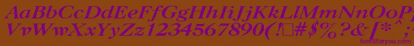 More about CasloncttBoldItalic Font CasloncttBoldItalic Font – Purple Fonts on Brown Background