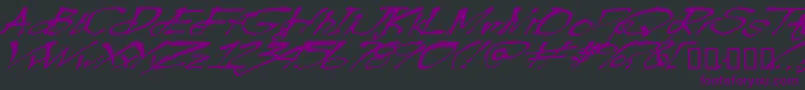 Blotw Font – Purple Fonts on Black Background