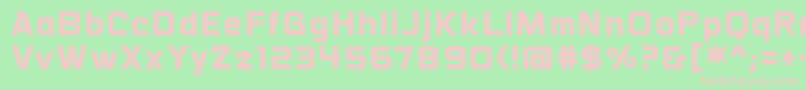 VoiceactivatedbbBold Font – Pink Fonts on Green Background