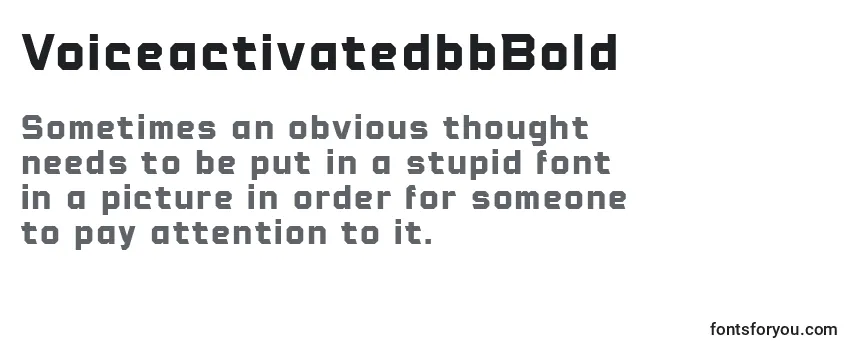 VoiceactivatedbbBold (99217) Font