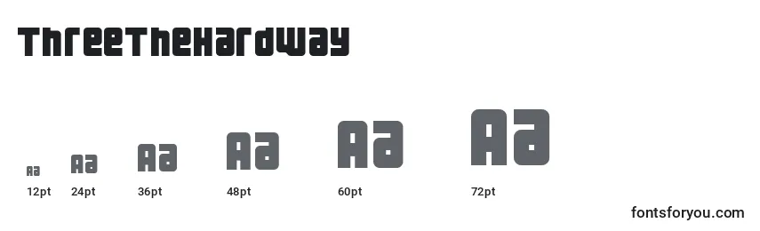 ThreeTheHardWay Font Sizes