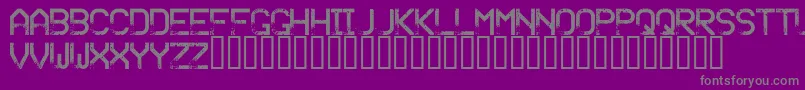 SandyravageRegular Font – Gray Fonts on Purple Background