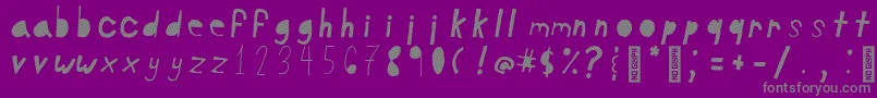 More about June5Regular Font June5Regular Font – Gray Fonts on Purple Background