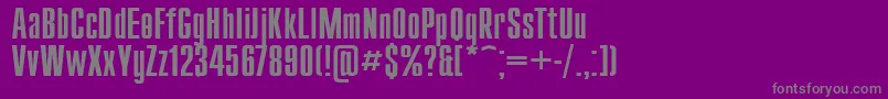 Compact110-Schriftart – Graue Schriften auf violettem Hintergrund