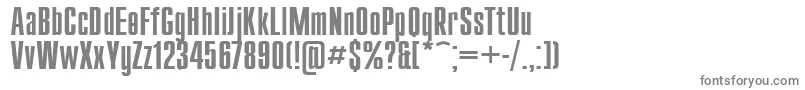 Compact110-Schriftart – Graue Schriften auf weißem Hintergrund