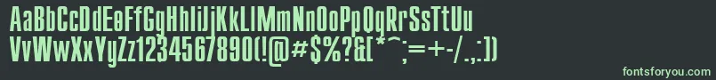フォントCompact110 – 黒い背景に緑の文字