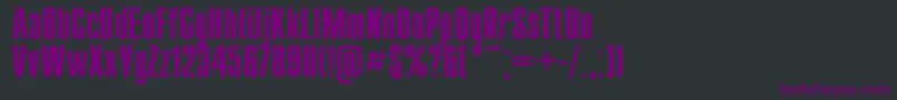 Compact110 Font – Purple Fonts on Black Background
