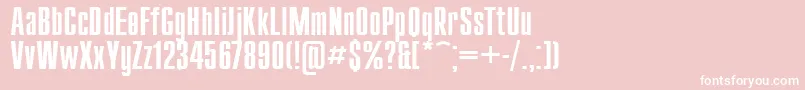 フォントCompact110 – ピンクの背景に白い文字