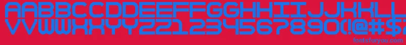 fuente TheKeepsakeDays – Fuentes Azules Sobre Fondo Rojo