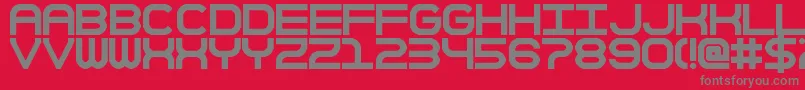 TheKeepsakeDays Font – Gray Fonts on Red Background