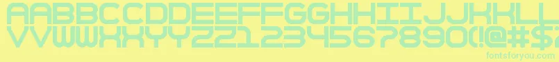 TheKeepsakeDays Font – Green Fonts on Yellow Background