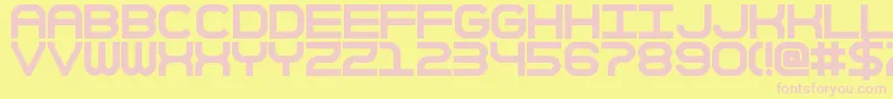 TheKeepsakeDays Font – Pink Fonts on Yellow Background