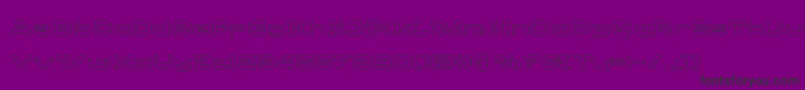 Cydoniacenturyout-Schriftart – Schwarze Schriften auf violettem Hintergrund
