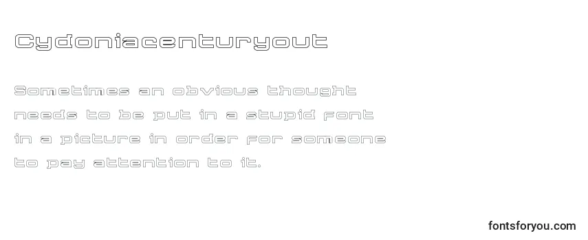 Обзор шрифта Cydoniacenturyout