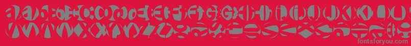 Friendlyfirebullets Font – Gray Fonts on Red Background