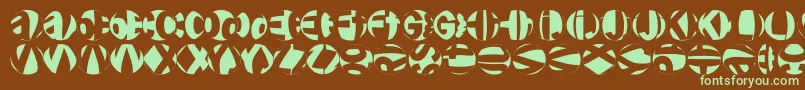 Friendlyfirebullets Font – Green Fonts on Brown Background