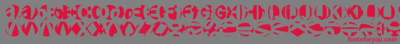 Шрифт Friendlyfirebullets – красные шрифты на сером фоне