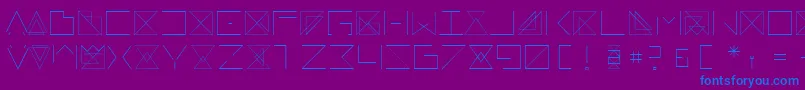 Шрифт Remarkable – синие шрифты на фиолетовом фоне