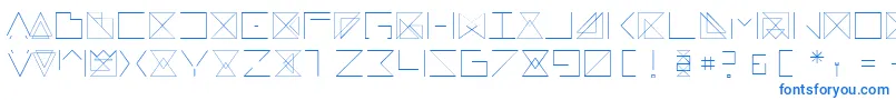 Remarkable Font – Blue Fonts on White Background