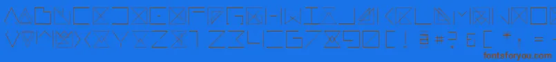 Remarkable Font – Brown Fonts on Blue Background