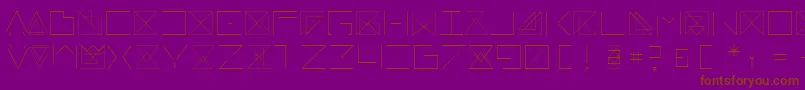 Remarkable Font – Brown Fonts on Purple Background