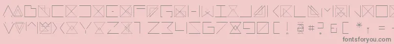 Remarkable Font – Gray Fonts on Pink Background