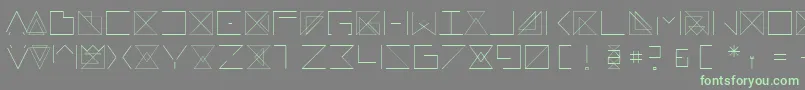 フォントRemarkable – 灰色の背景に緑のフォント