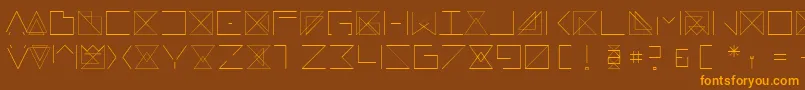 Remarkable Font – Orange Fonts on Brown Background