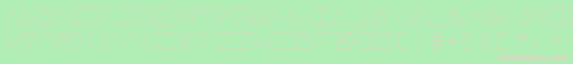 フォントRemarkable – 緑の背景にピンクのフォント