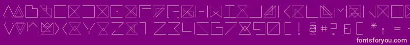 フォントRemarkable – 紫の背景にピンクのフォント