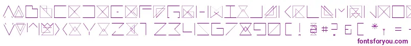 フォントRemarkable – 白い背景に紫のフォント