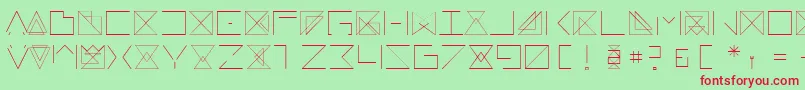 Remarkableフォントについての詳細 フォントRemarkable – 赤い文字の緑の背景