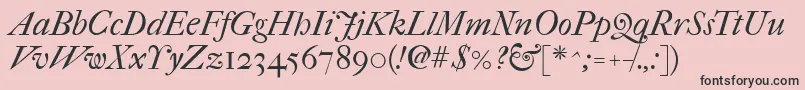 Imfefcit28p Font – Black Fonts on Pink Background