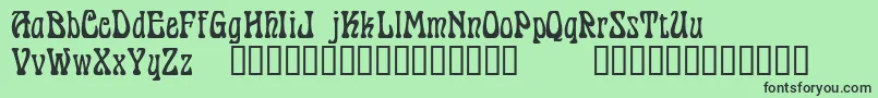 PantagruelTM Font – Black Fonts on Green Background