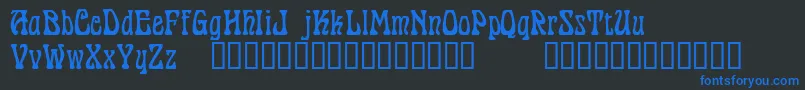 PantagruelTM Font – Blue Fonts on Black Background