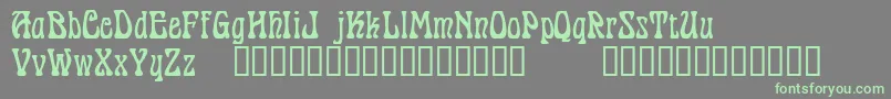 PantagruelTM Font – Green Fonts on Gray Background