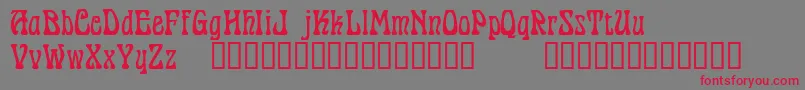 PantagruelTM Font – Red Fonts on Gray Background