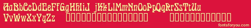 PantagruelTM Font – Yellow Fonts on Red Background