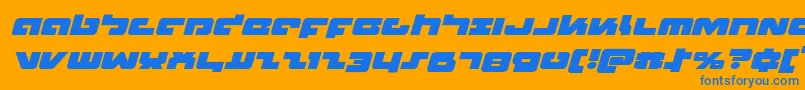 Boomstickexpandital-fontti – siniset fontit oranssilla taustalla